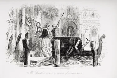 Sr. Sparkler sob o reverso das circunstâncias, ilustração de "Little Dorrit" de Charles Dickens (1812-1870) publicado pela primeira vez em 1857